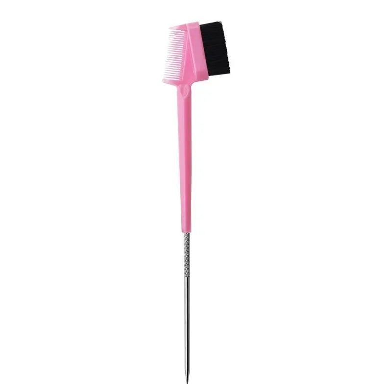 Edge Brush Comb Vendor Double Sided 3 In 1 Edge Control Brush for Baby Hair Salon Hair Comb Brushes Beauty Tools
