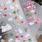 Lovely Cat Bunny Bowknot Poker Crown Lock Key Easter Eggs Love Cute Rabbit Mushroom Chick Flower Dog DIY Nail Art Stickers Decal