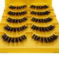 5pairs Mink Eyelashes Invisible Band Lash Extension Natural False Eyelashes Cross Cluster Fairy 3D Faux Big Eye Long Fake Lashes