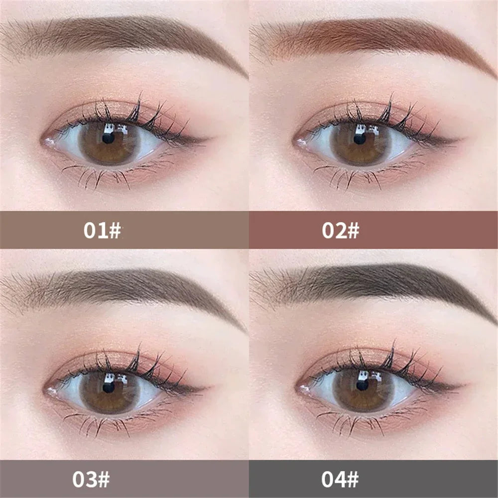 Novo Color Double Eyebrow Pencil with Brush Waterproof Lasting Extremely Slim Sketch Eye Brow Tattoo Pen Eye Makeup Cosmetic
