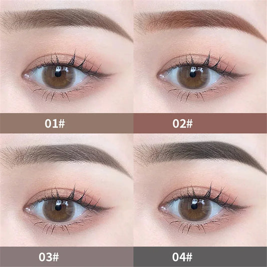 Novo Color Double Eyebrow Pencil with Brush Waterproof Lasting Extremely Slim Sketch Eye Brow Tattoo Pen Eye Makeup Cosmetic