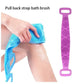 Body Sponge Silicone Back Brushes Bath Towels Scrubber Rubbing Back Peeling Massage Shower Belt Extended Skin Clean Brushes