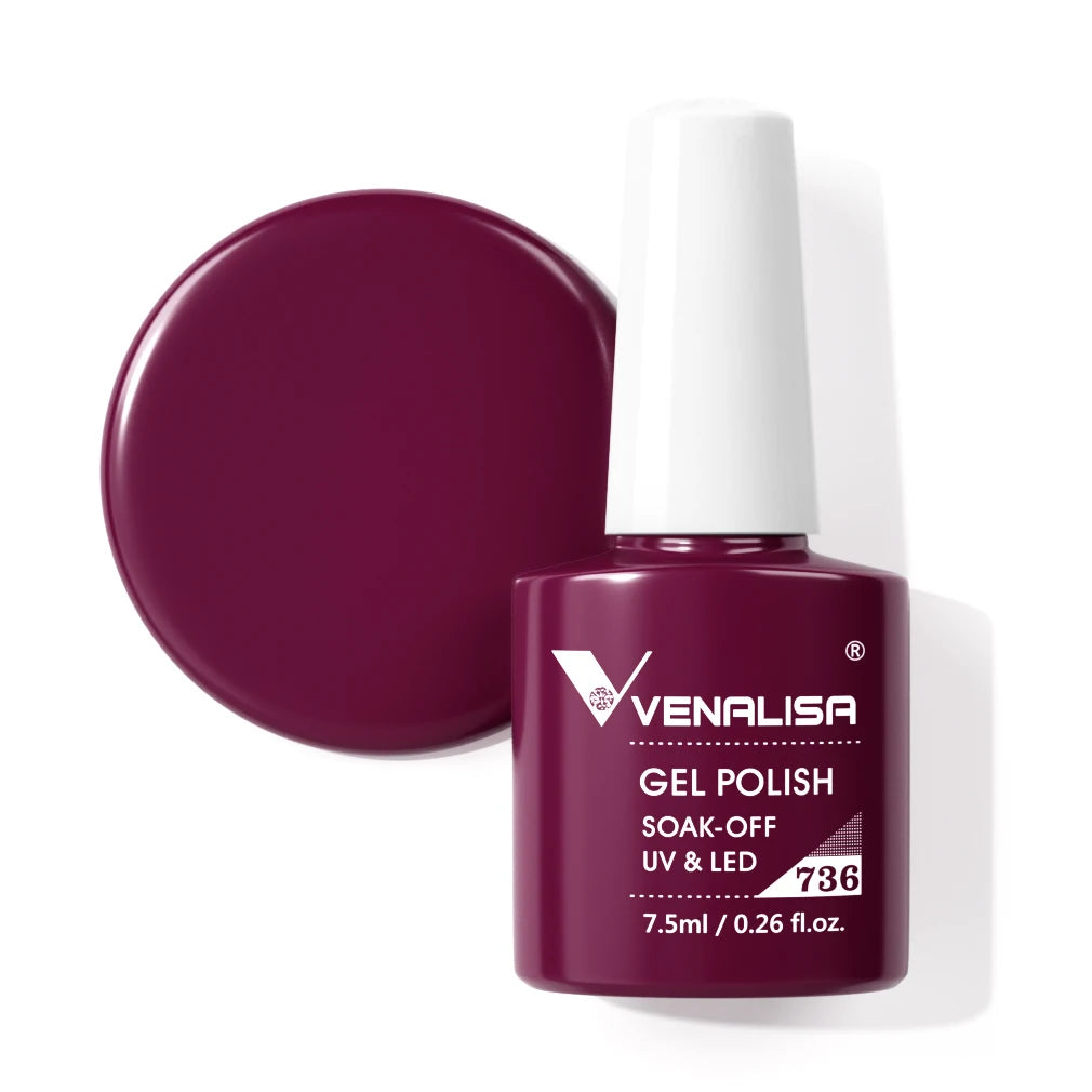 Venalisa HEMA TPO FREE Nail Gel Polish Glitter Gorgeous Full Coverage Soak Off UV LED French Nail Jelly Pink Nude Collection