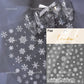 Flying Snowflakes Cold Winter Geometric Hexagon Star Romantic Adhesive Nail Art Stickers Embossment Rhinestone Manicure Decals