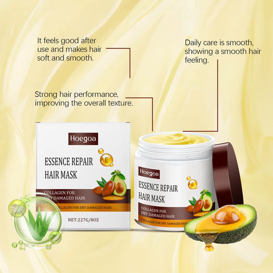 Collagen Hair Mask Deep Repair Conditioning Improve Dry Damaged Hair Prevent Split Ends Nourishing Soft Strengthening Hair Mask