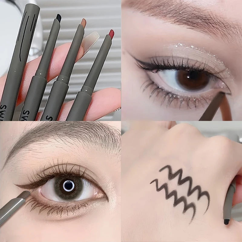 Smooth Eyeliner Gel Pen Matte Lower Eyelid Lying Silkworm Pencil Sweatproof Waterproof No Smudge Inner Eye Liner Stick Makeup
