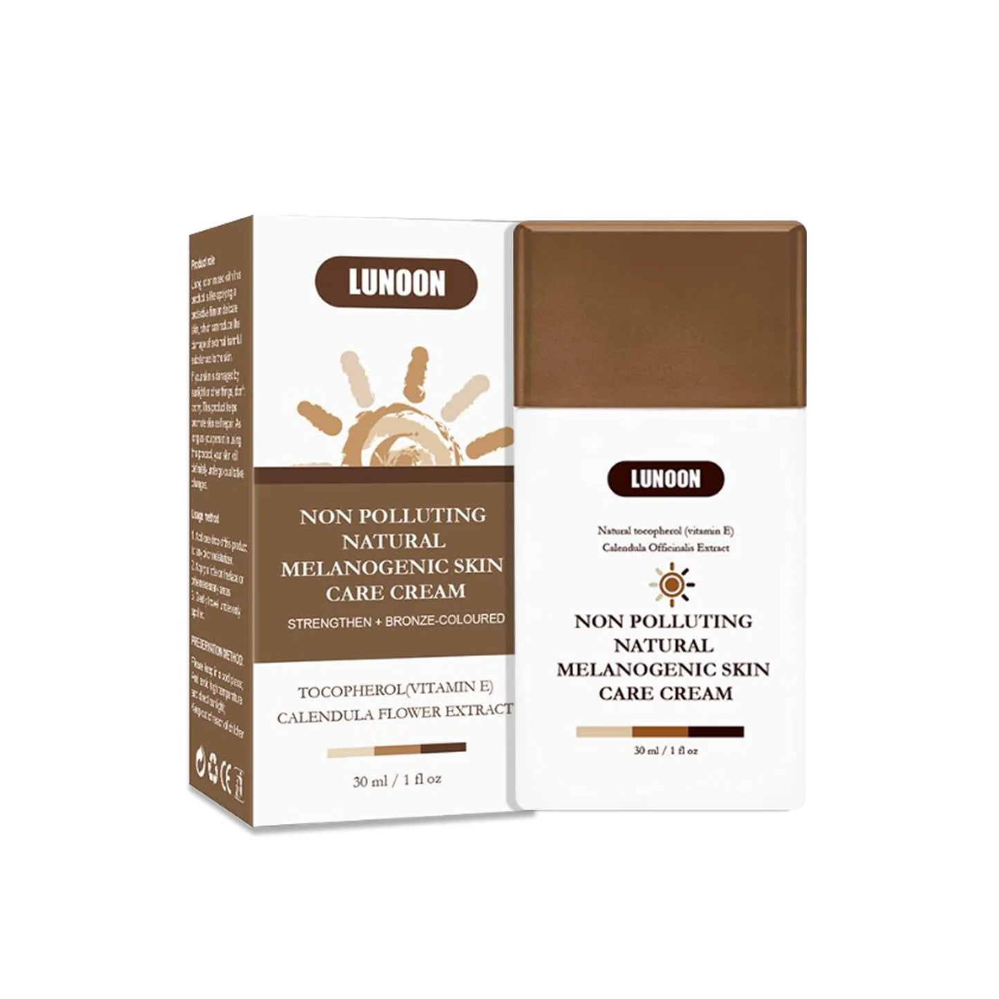 Natural Self Tanning Lotion Enhances Skin Melanin Bronzer For Face And Body Prevents Sunburn Sunless Tanning Cream