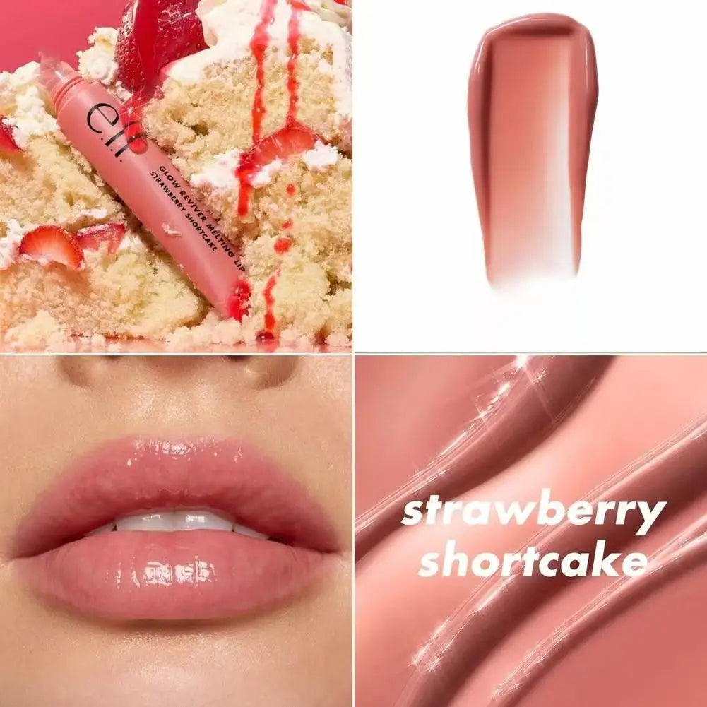 ELF Colorful Lip Gloss Multicolor Lip Gloss Oil Hydrating Tinted Lip Balm Plump Moisturizing Lip Glaze Essence Gel Oil Makeup