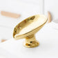 Ceramic Self Draining Soap Holder Leaf Shape Gold Silver Soap Dish with Drain Holes Bathroom Storage Holder Counter Tray