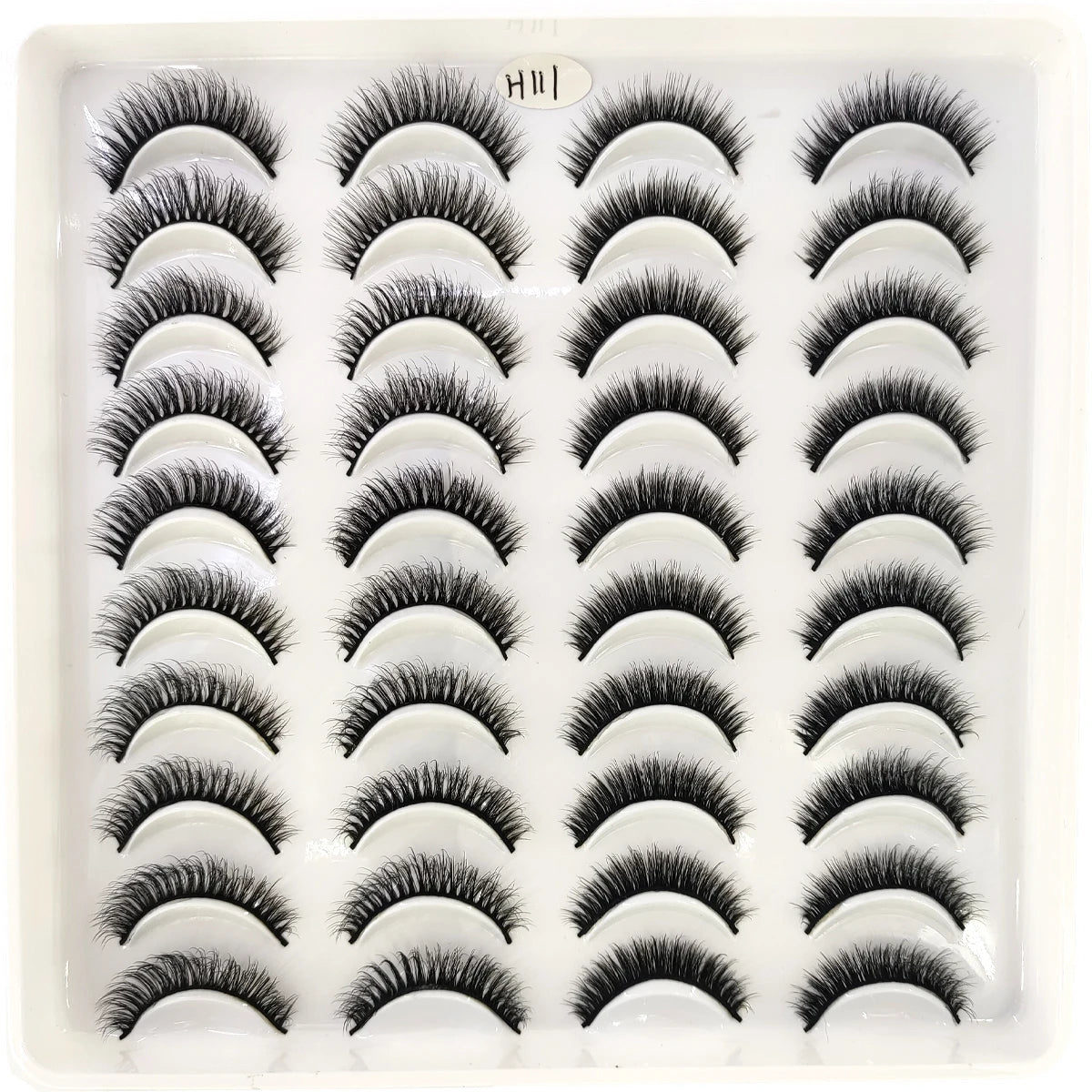 2023 New 20 pairs natural long 3D mink false eyelashes fake lashes makeup kit Mink Lashes extension eye lashes short eyelashes