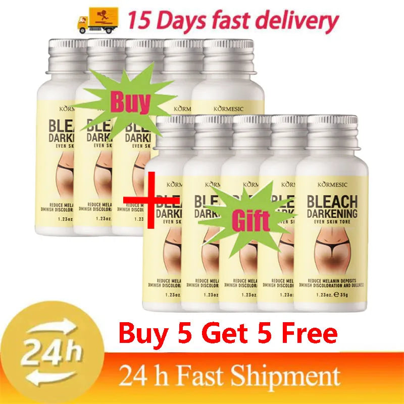 Whitening Body Cream Private Parts Underarm Bleaching Serum Whiten Butt Knee Brighten Inner Thigh Intimate Dark Remove Melanin