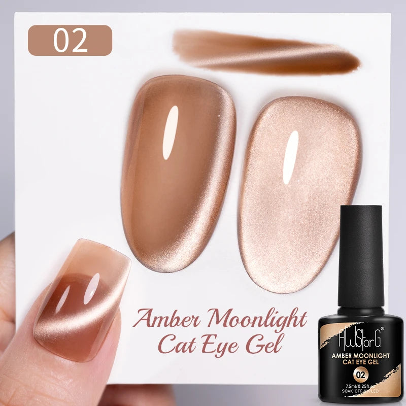 AWStorG 7.5ml Starlit Cat Magnetic Gel Nail Polish Must need Black Gel-Polaris Light Soak Off UV Gel Varnis Semi Permanent DIY