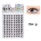 DINGSEN 10 rows Individual Eyelashes Wholesale 10-12mm Cluster Lashes Natural Anime False Kake Eyelashes Extension Makeup