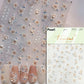 1piece 5Dcute tulip flower nail stickers high quality self-adhesive embossed nail art decals for girls summer decoration sticker