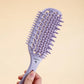 1Box Air Weave Wave Detangling Brush Anti-static Vent Hair Brush Scalp Massage Comb Hair Styling Tool for Curly Straight Hair