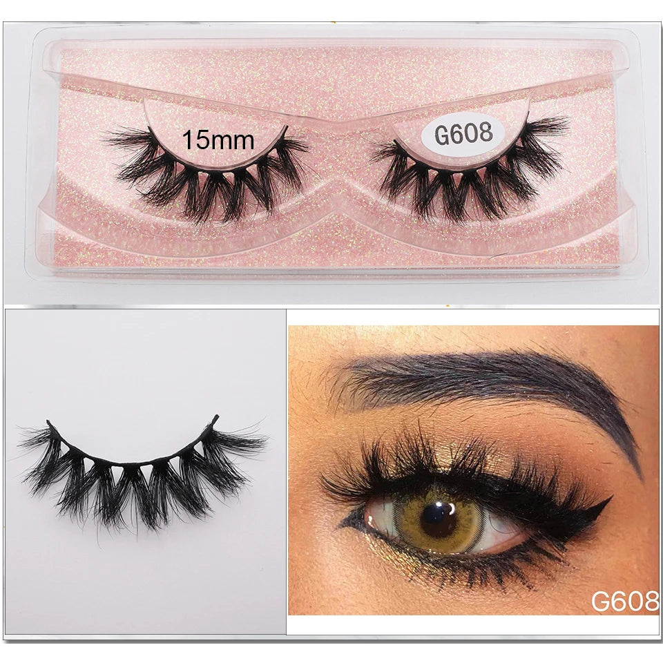 Mink Eyelashes New Soft Natural Full Strip Lashes Vendor Wholesale Fluffy Wispy 3d Mink Lashes Suppliers