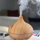 4 in 1 Air Humidifier with Starry Projector Aromatherapy Diffuser & Flame Effect, USB Rotate Projection Light Mist Maker Fogger