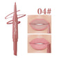 Double-Ended Lip Liner Velvet Matte Lipstick Lip Gloss Easy to Color Non-Fading Non-Stick Cup Lip Liner