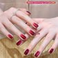 Jelly Red Glass Cat Eye Gel Polish 12ML Holographic Glitter Shimmer Translucent Red Color Magnetic Nail Polish Salon DIY at Home