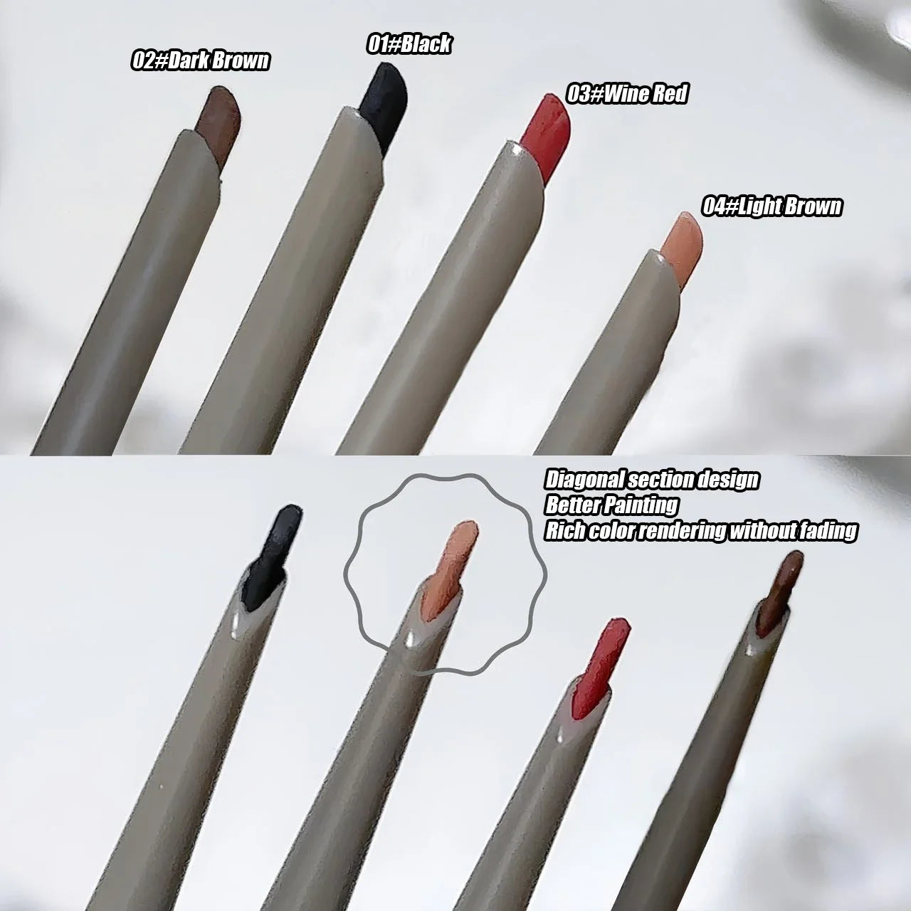 Smooth Eyeliner Gel Pen Matte Lower Eyelid Lying Silkworm Pencil Sweatproof Waterproof No Smudge Inner Eye Liner Stick Makeup