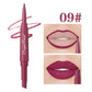 Double-Ended Lip Liner Velvet Matte Lipstick Lip Gloss Easy to Color Non-Fading Non-Stick Cup Lip Liner