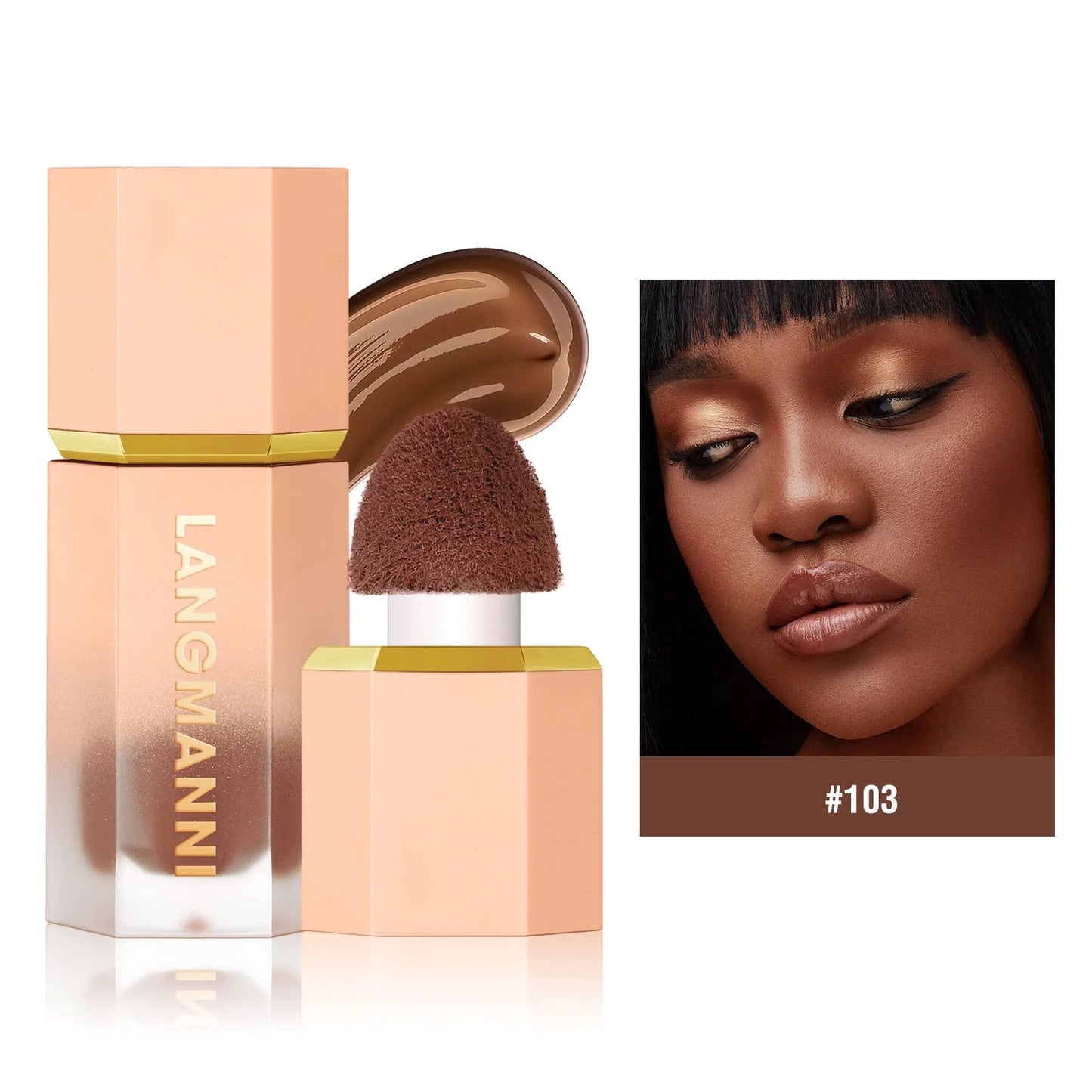 Three Color Liquid Contour Liquid Cosmetic Concealer to Enhance the Three-Dimensional Sense of Facial Contour and Keep Fit