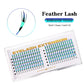 New Tinsel Premade Fans Eyelash Extension Holographic Anime Tower Tips Pro Made Eyelash Comic Feather Super Soft False Eyelashes