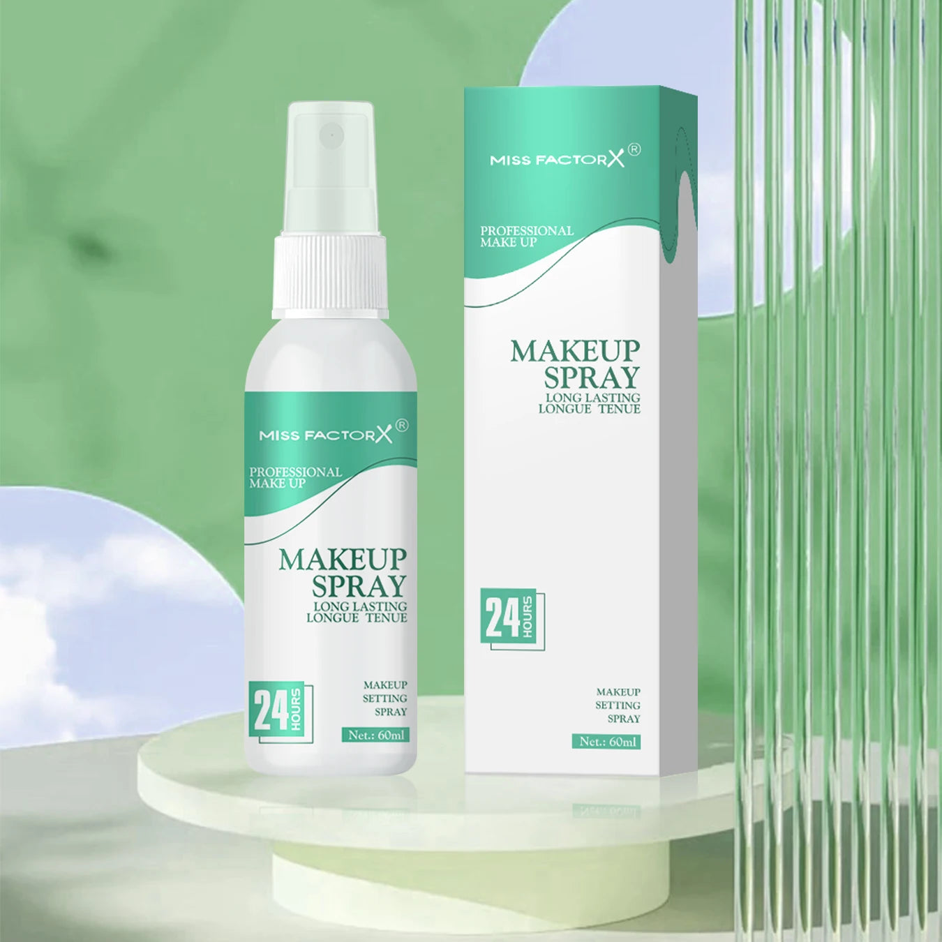 Waterproof Makeup Spray Face Set Lasting Award winning Makeup Spray Anti-smudge and Makeup Off Natural finish