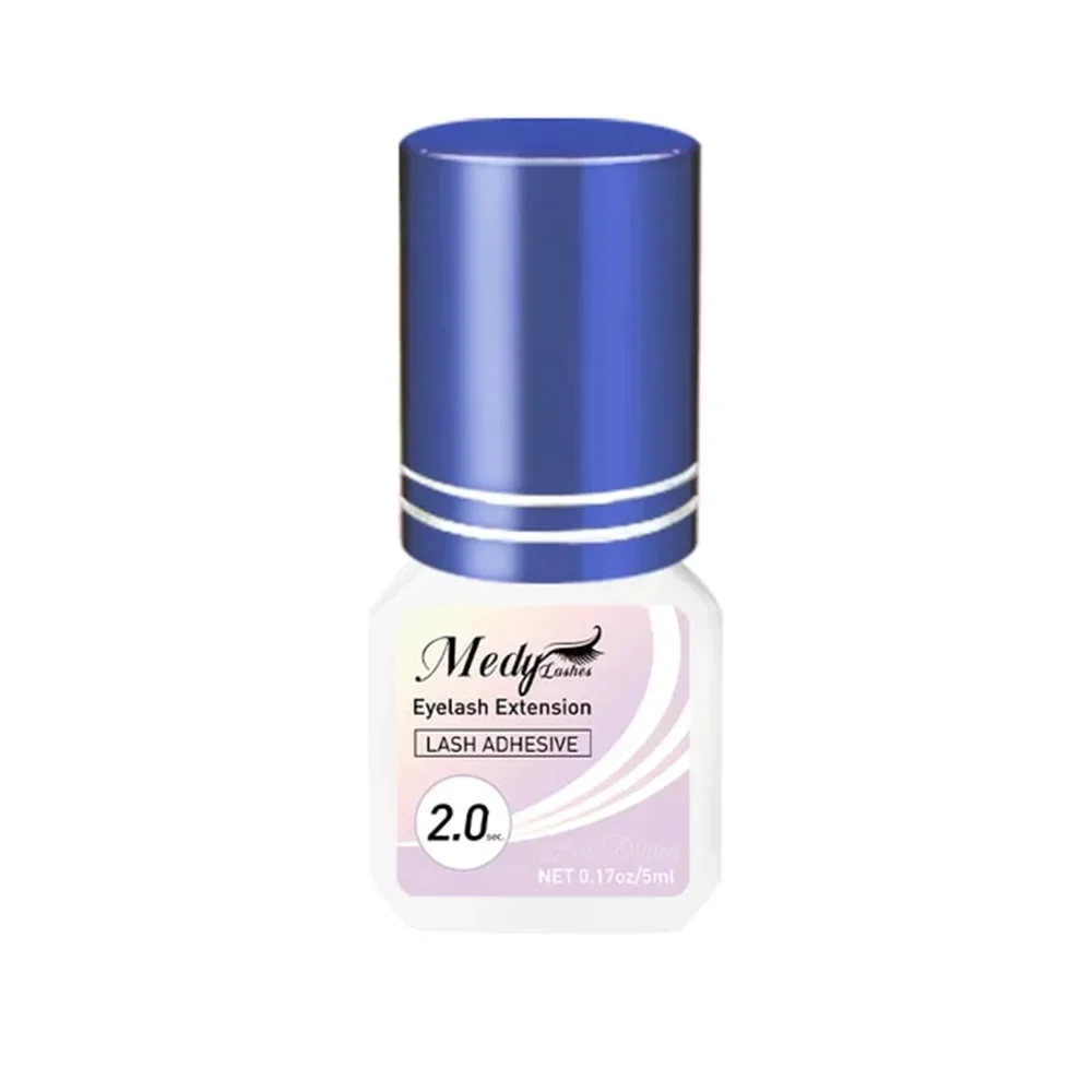 Extra Strong Eyelash Glue 5ml 0.3-3 Sec Drying Time Retention 7-8 Weeks Low Smell Waterproof Eyelash Extension Glue Wholesale