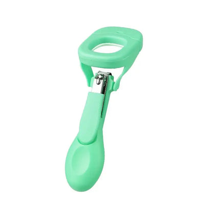 HUA Baby Elderly Nail Clippers With LED Light/Magnifying Glass Splashproof Nail Trimmer Fingernails Toenails Nail Scissors Care