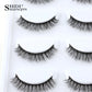 3D Faux Mink Lashes X05 Fluffy Wispy False Eyelashes 5Pairs Reusable Soft Volume Eyelashes Natural Look for Daily & Party Makeup