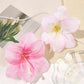 2pcs Boho Style Oversized Faux Flower Hair Clip Set, Elegant Beach Side-Bang Decor Headpieces Claw Clips Hair Claws Hair Barrettes, School Stuff, Pink Hair Clips, Vacation Outfits Woman, Girly, Hair Accessories, Valentines Ac