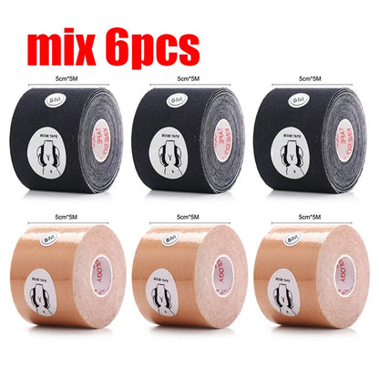 1-6pcs Boob Tape Breast Nipple Covers Push Up Bra Invisible Lift Tape Adhesive Bras Intimates Pasties Accessorie Bust Tape Women