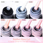 FOUR LILY 10ML Nude Pink Rubber Base Gel Nail Polish Milky White Color Semi Permant Soak Off UV LED Self-leveling Gel Varnishes