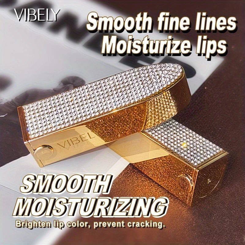 2 in 1 Sparkling Diamond Lipstick Changing Lipstick,Waterproof Long-Lasting Moisture &Non-Fade Effect,Matte Lip Gloss Lip Makeup