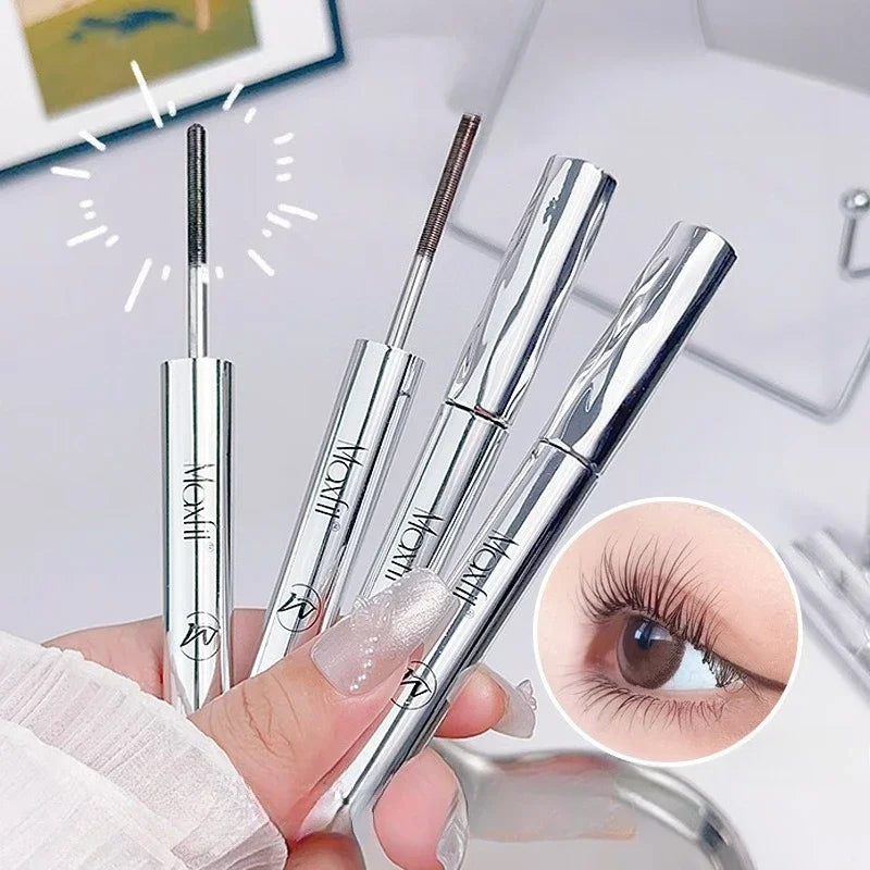 Waterproof Spiral Brush Head Mascara Steel Tube Long-Lasting Easy Apply Beginner-Friendly Party Makeup Mascara