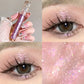 HISYI Colorful Star Flash Eyeshadow Pearlescent Sequins Brighten the Eye Silkworm Monochrome Eyeshadow Liquid High Gloss Makeup