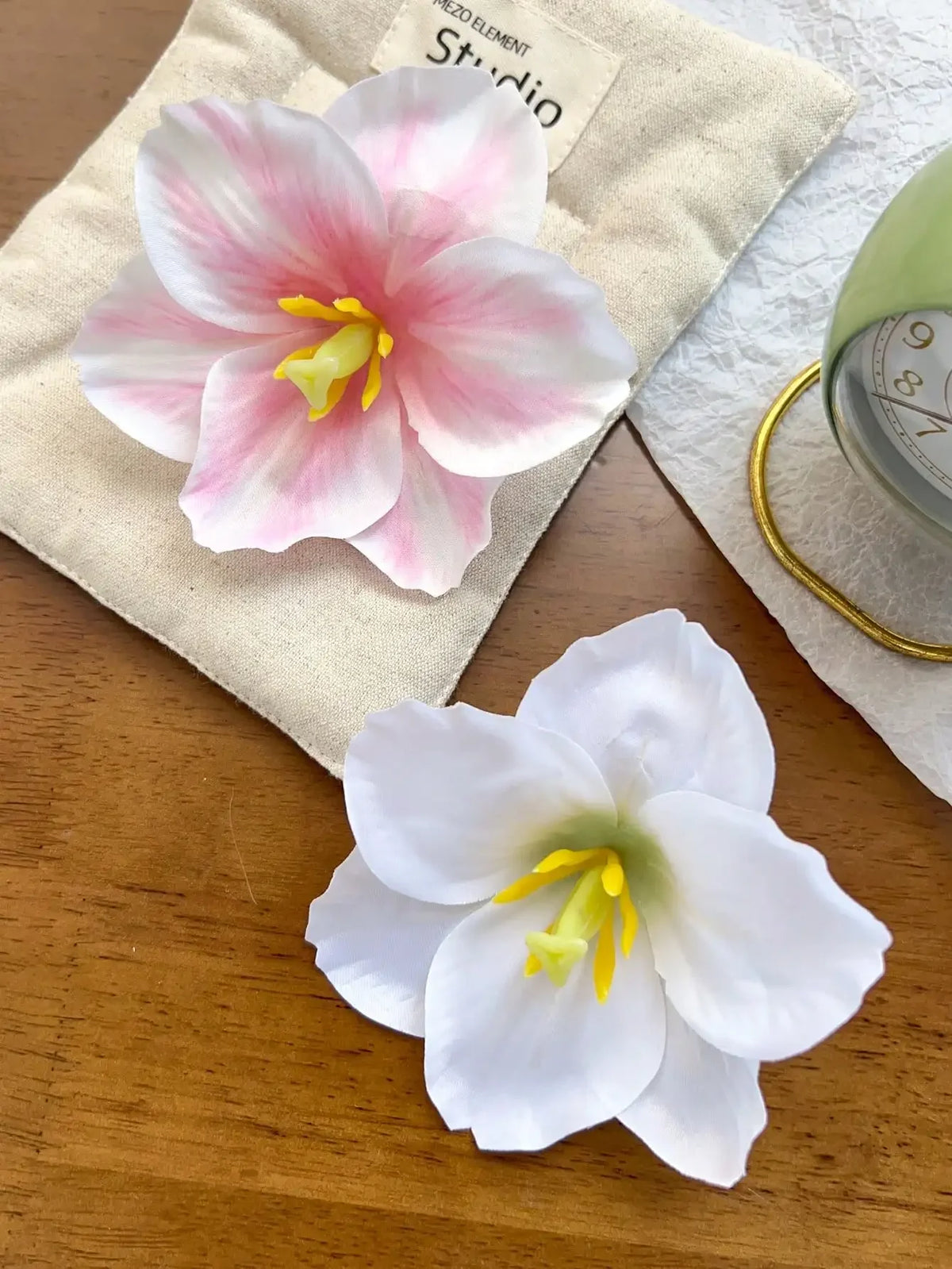 2pcs Boho Style Oversized Faux Flower Hair Clip Set, Elegant Beach Side-Bang Decor Headpieces Claw Clips Hair Claws Hair Barrettes, School Stuff, Pink Hair Clips, Vacation Outfits Woman, Girly, Hair Accessories, Valentines Ac