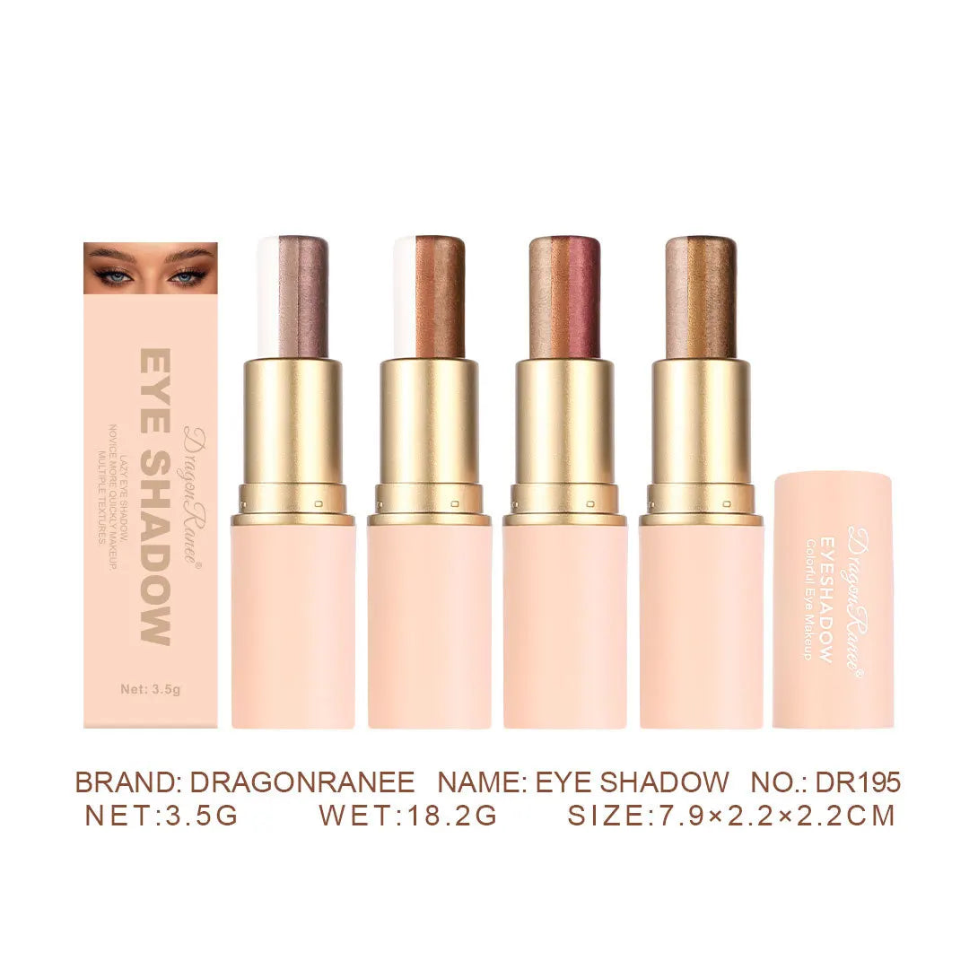 3-color Pearly Eyeshadow Stick Waterproof Metallic Glitter Eye Shadow High Pigmented Shimmer Eyeshadow Highlighter Makeup Stick