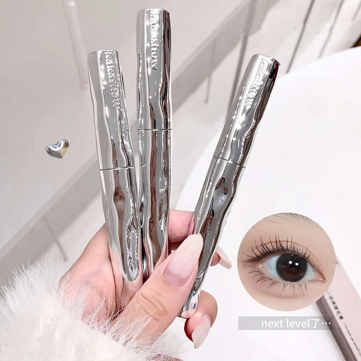 Kakashow Mascara - Volumizing Lengthening Curling, Clump-Free, Waterproof Smudge-Proof, Long-Lasting, Sunflower Lashes