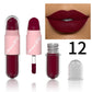 Lipstick Lip Gloss 2-in-1 Matte Lip Color Velvet Lip Glaze Waterproof Long Lasting Non-marking Natural Lip Tint Blam Cosmetic