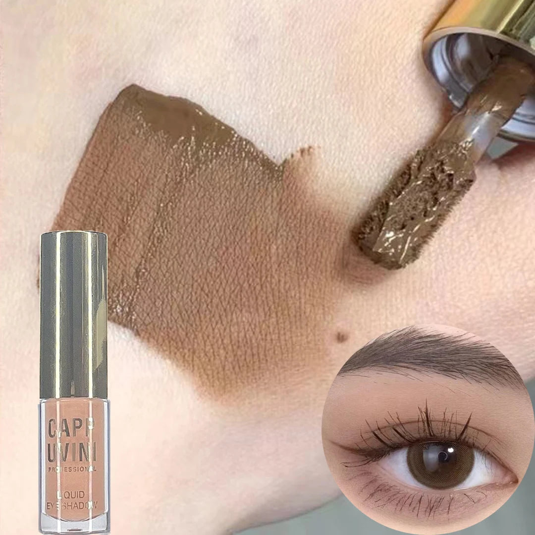 1Pc Nude Matte Liquid Eye Shadow Cream Longlasting Shiny Eyeshadow Shimmer Sequins Glitter Blush Makeup Pallette Comestics