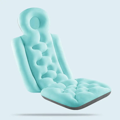Luxury Full Body Bath Pillow Suction Cups Ergonomic Tub Cushion for Head, Neck, Back Support, Non-Slip for Ultimate Relaxation