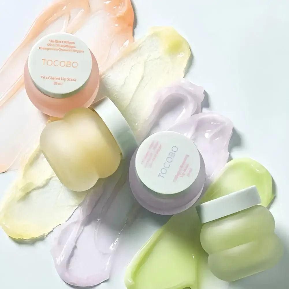 Gentle Lip Scrub Lip Mask 20ml Vitamin C Lemon Candy Sugar Scrub Overnight Repair Moisturizing Nourish Dry Lips Treatment