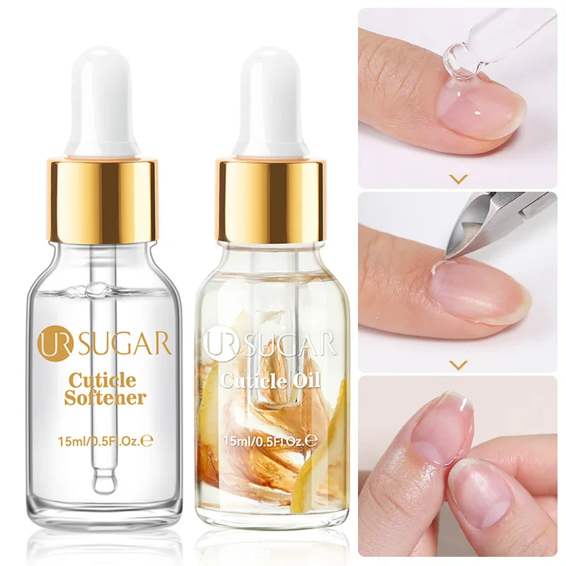 UR SUGAR 15ml GEL Cuticle Remover Gentle Nail Cuticle Oil Softener Liquid Nail Art Treatment Manicure Repair Care Tools Kit