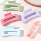 7Pcs 3.4" Medium Square Hair Claw Clips for Women Thick Thin Hair,Strong Hold Matte Banana Jaw Clips Hair Accessories