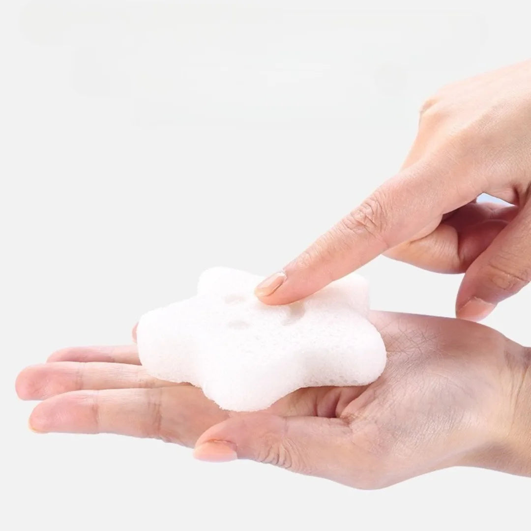 1pc Cute Baby Shower Sponge Cleanser Brush Konjac Harmless Shower Sponge for Face Washing Body Care Bath Rubbing Sponge BathTool