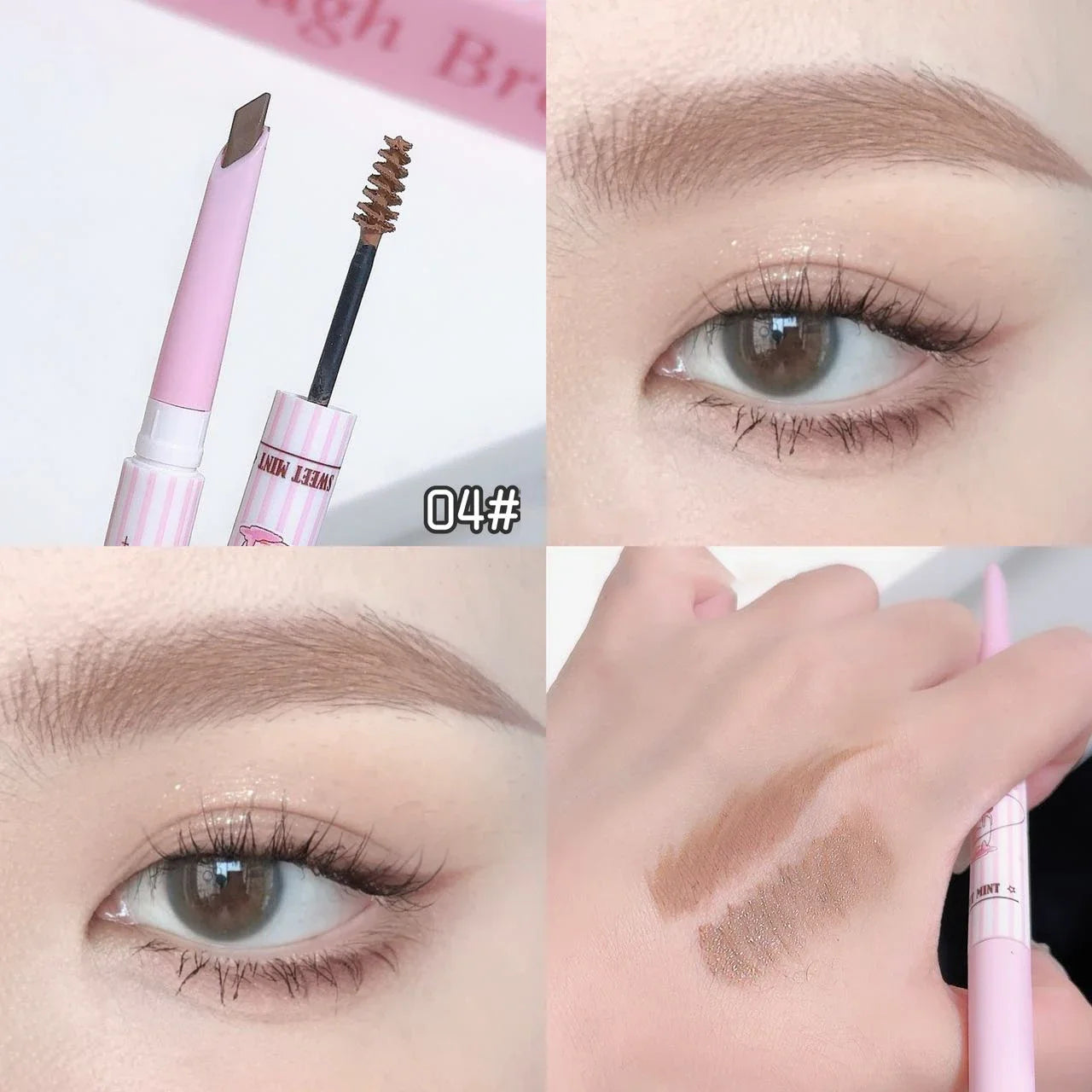 3D Eyebrow Dye Cream Gray Brown Double Head Eyebrow Pencil Long Lasting Waterproof Eye Brow Pen Tint Mascara Enhance Cosmetics