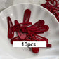 10 Pcs/Lot New Red Star Snap Clip for Girl Waterdrop Barrettes Black Hairpin Women Silver Hair Clip Accessories Kawaii BB Clip