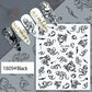 Cherry Blossom 3D Nail Stickers White Flower Petals Nail Art Decals Elegant Wedding Design Spring Sakura Manicure Slider Decor